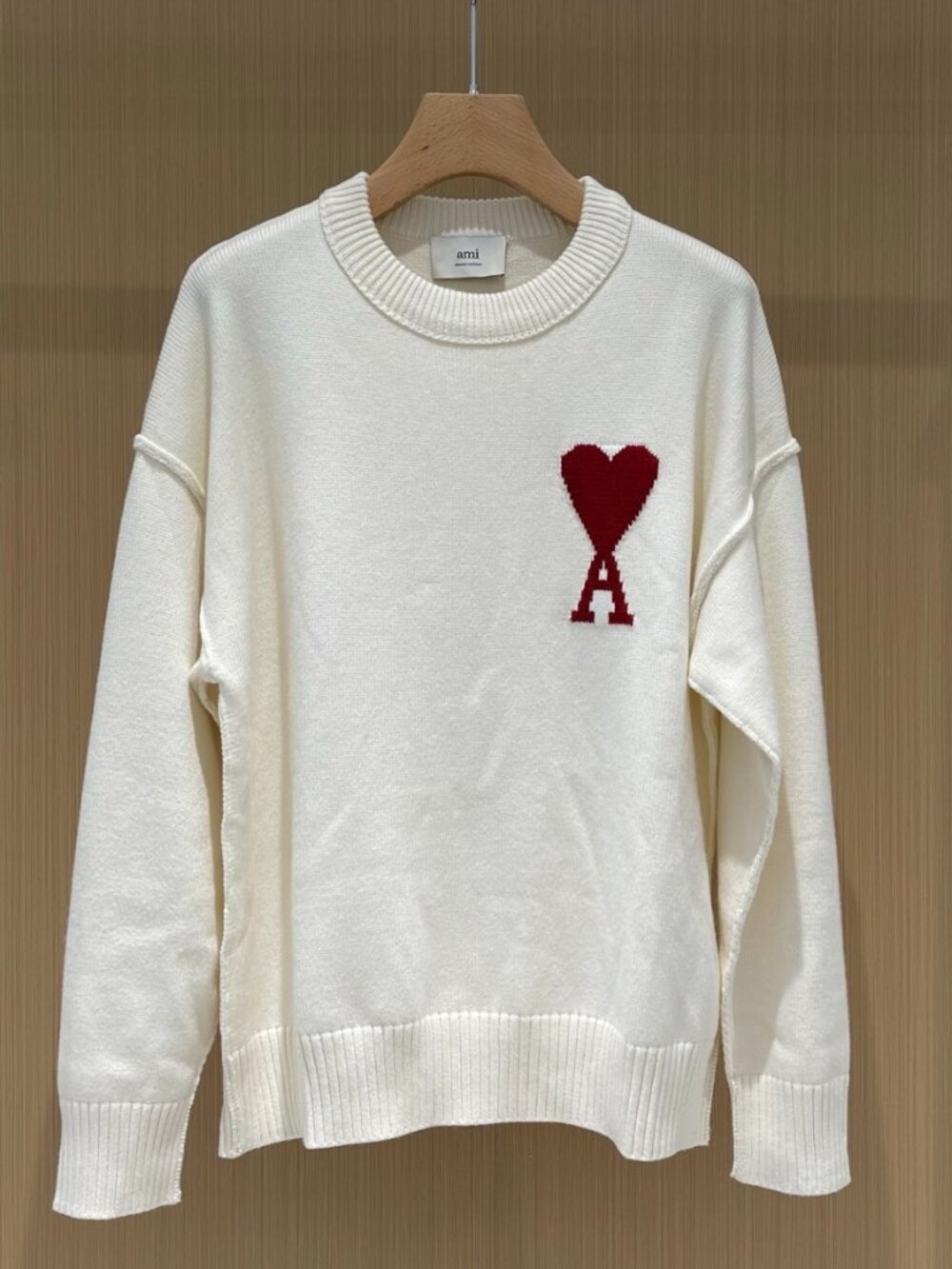 AMI Paris Heart A Logo Crewneck Sweater